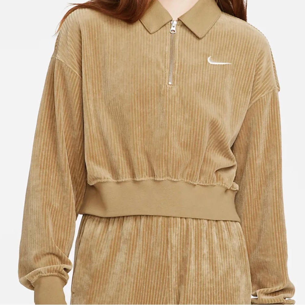 Nike Velour 1/4 zip top